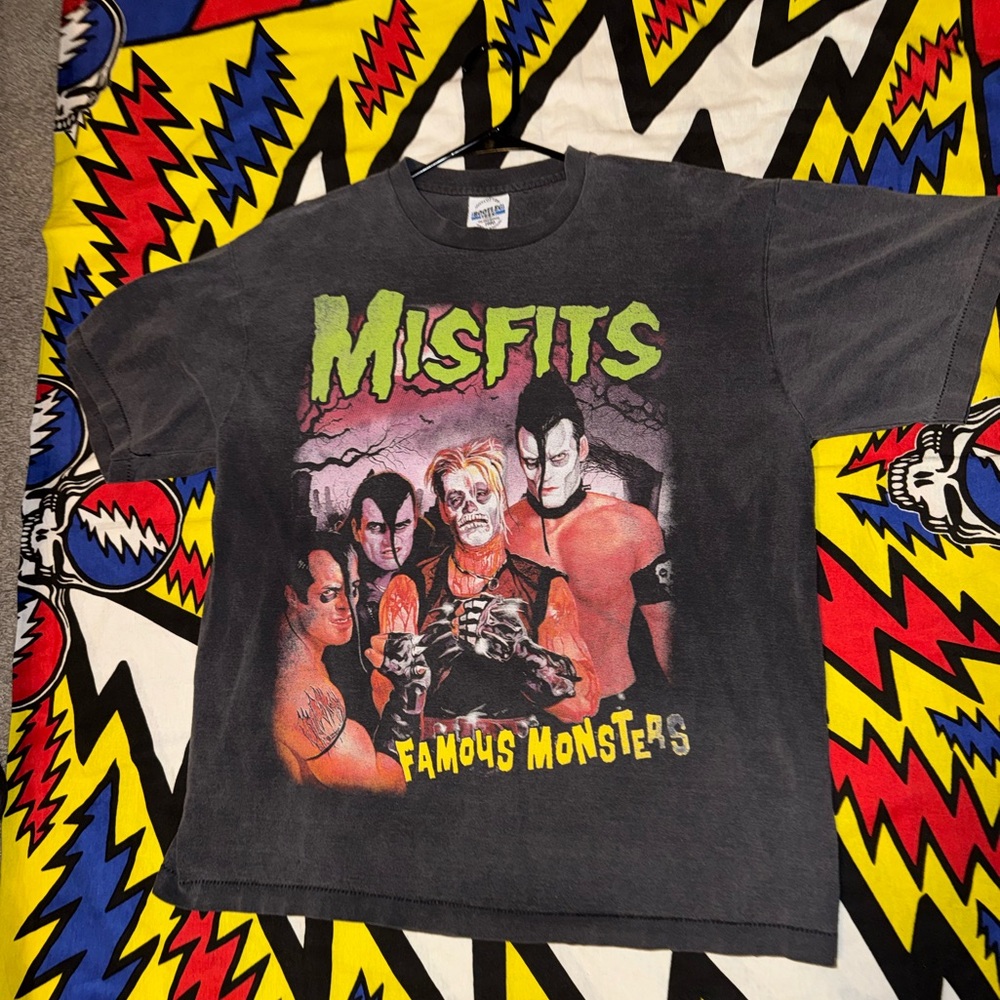Vintage Misfits Famous Monsters Size XL 90s PUNK Single Stitch T-shirt REPRINT